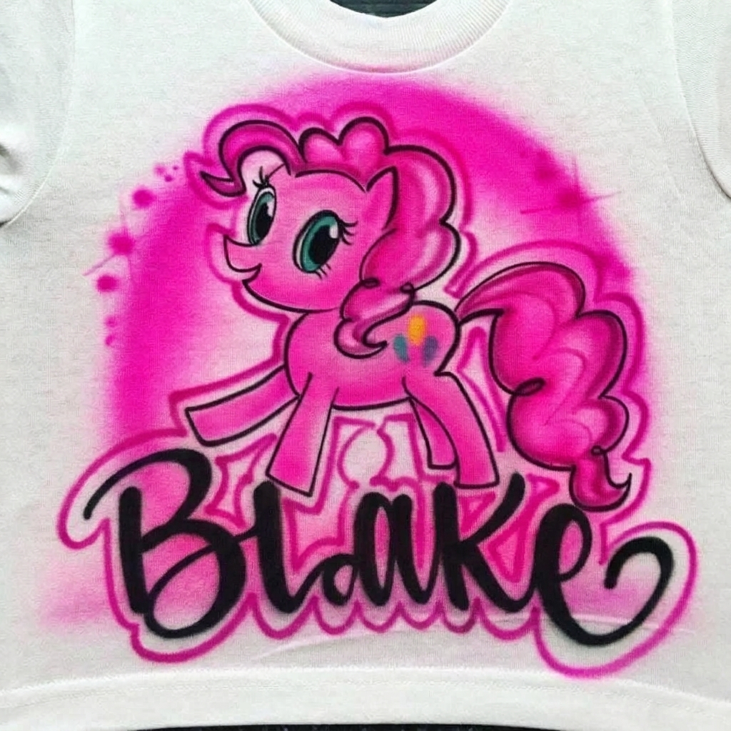 Custom My Little Pony Tee — hand airbrushed custom design