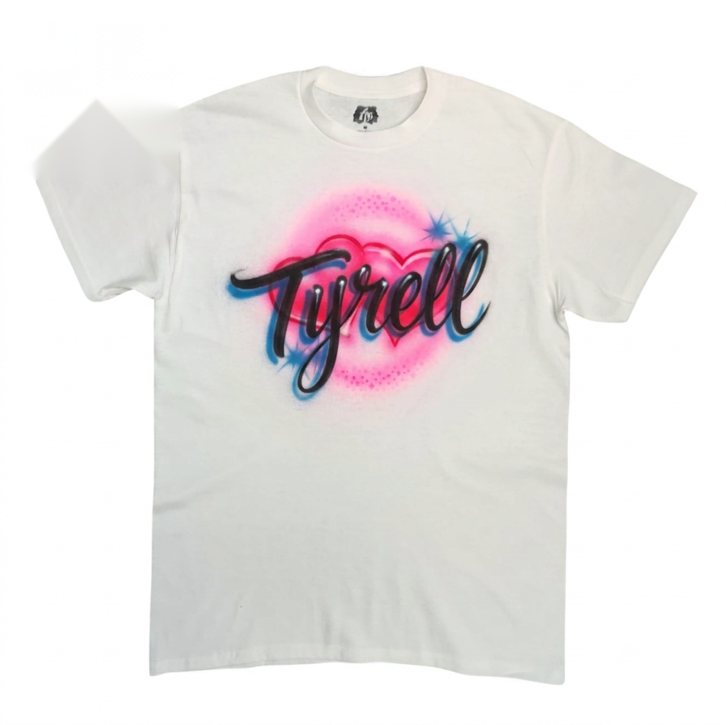 Artisan Couple Tee — custom airbrush spray paint design on shirts, hats, shoes and outfits