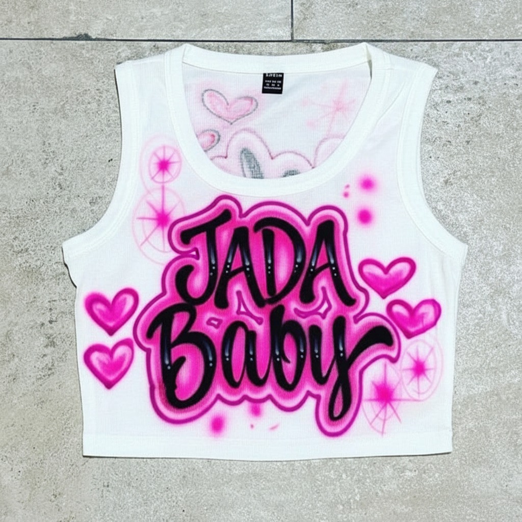 Joggers And Crop Tops — custom airbrushed by AirbrushShirt