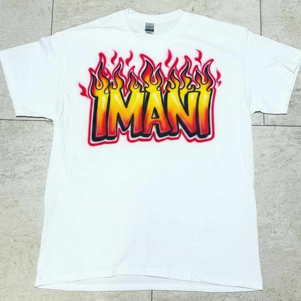 Premium Bad AF Tee — hand airbrushed custom design