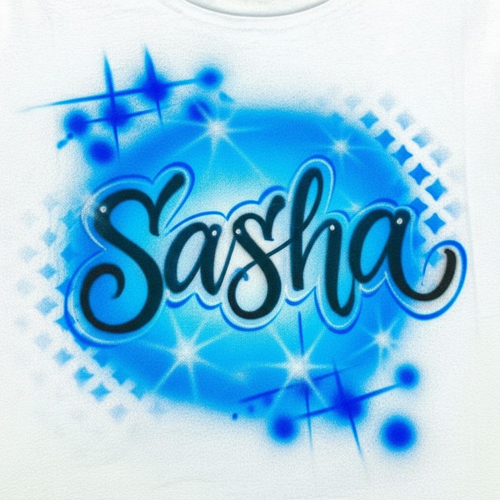 Artisan Boy Mom Tee — hand airbrushed custom design