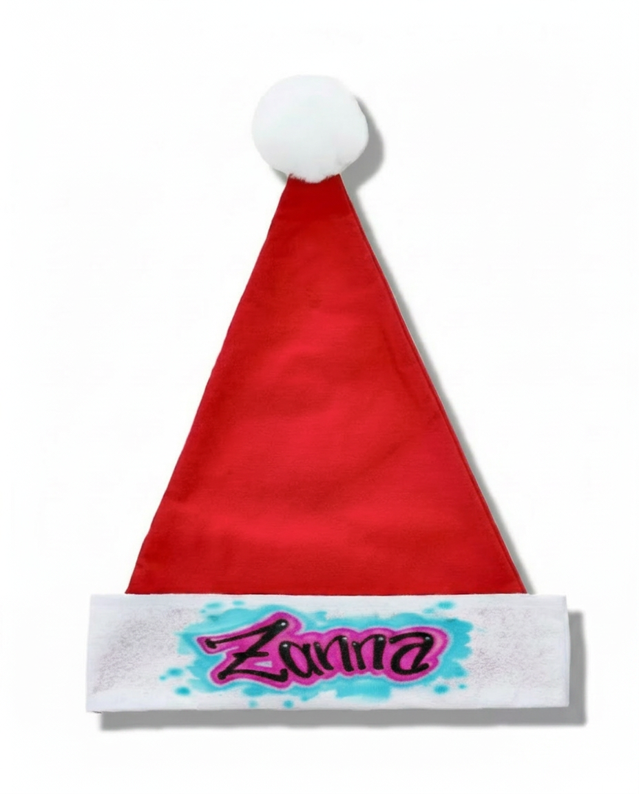 Signature Dots Santa | Christmas Edition Hat — custom airbrush spray paint design on shirts, hats, shoes and outfits